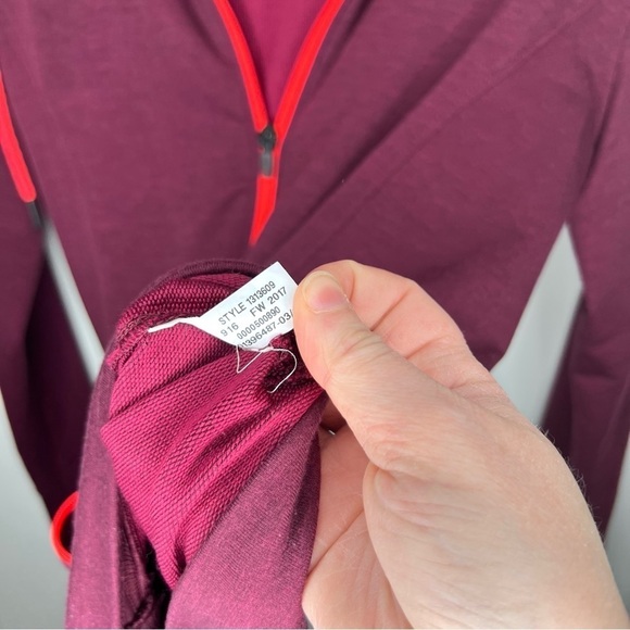 Under Armour Crimson Coral Full Zip Up Hooded Sweatshirt Athletic Jacket Small - Picture 9 of 15